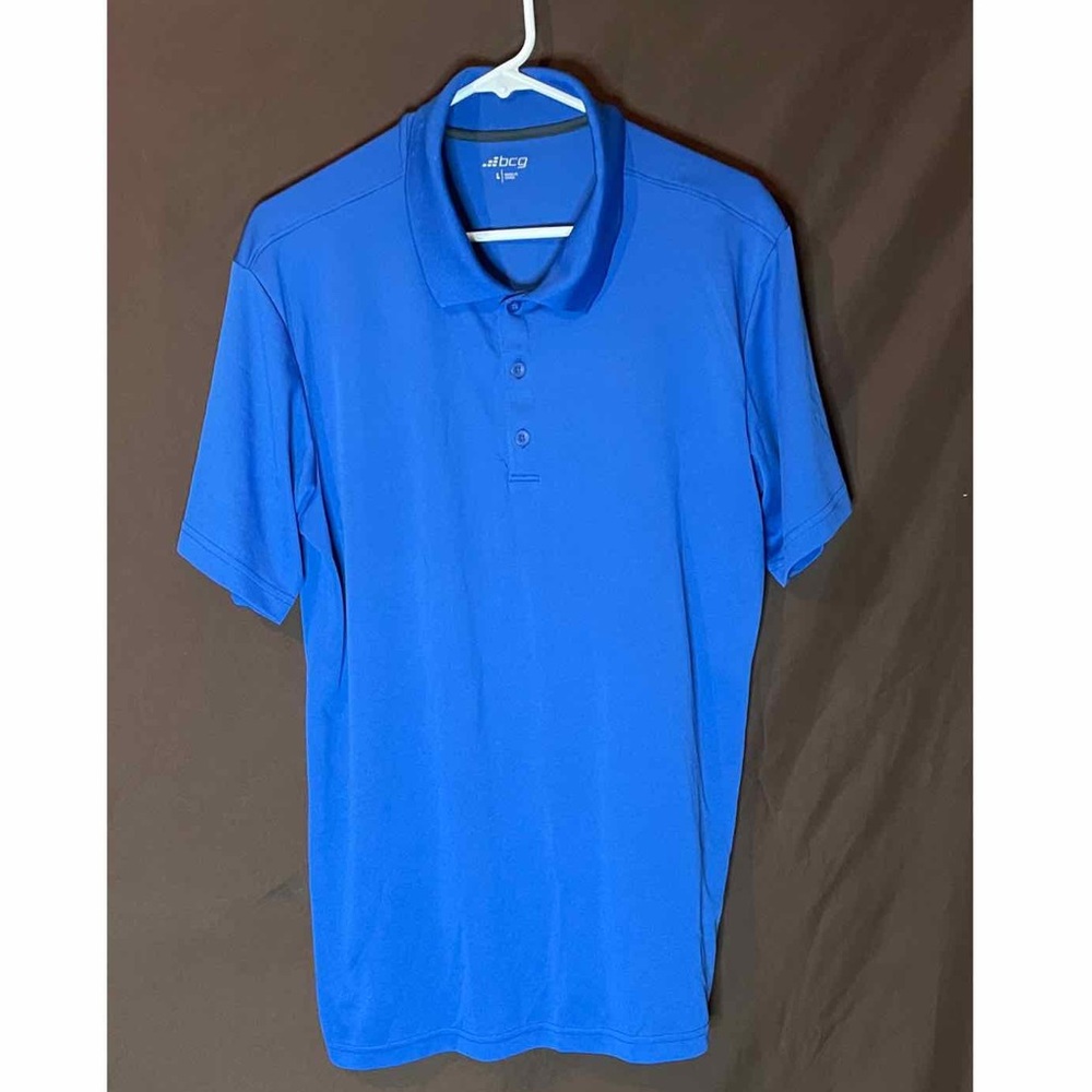 Bcg blue polo collared t shirt